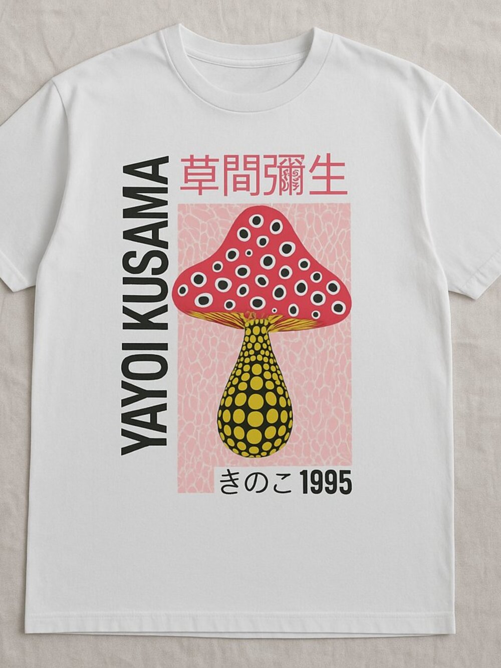 YaoikuSama Mushroom Graphic Tee | Japanese Vintage Kawaii Art T-Shirt
